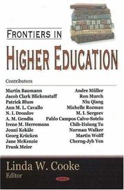 Cover of: Frontiers in Higher Education by Linda W. Cooke