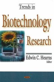 Cover of: Trends in Biotechnology Research