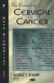 Cover of: New Research on Cervical Cancer