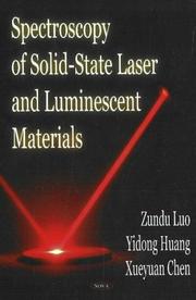 Cover of: Spectroscopy of solid-state laser and luminescent materials