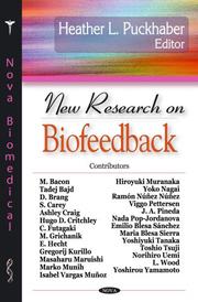 Cover of: New Research on Biofeedback