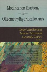 Cover of: Modification Reactions of Oligomethylhydridesiloxanes