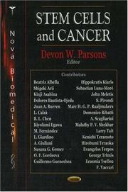 Stem Cells and Cancer by Devon W. Parsons