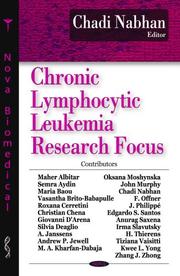 Chronic Lymphocytic Leukemia Research Focus by Chadi Nabhan