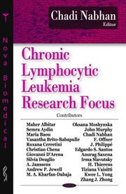 Cover of: Chronic Lymphocytic Leukemia Research Focus