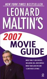 Cover of: Leonard Maltin's Movie Guide 2007 by Leonard Maltin