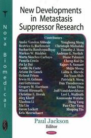 Cover of: New Developments in Metastasis Suppressor Research