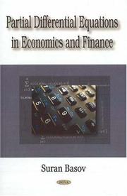 Cover of: Partial Differential Equations in Economics and Finance