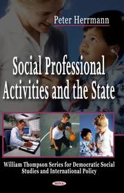 Cover of: Social Professional Activities and the State