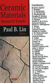 Cover of: Ceramic Materials Research Trends | Paul B. Lin