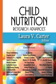 Child Nutrition Research Advances by Laura V. Carter