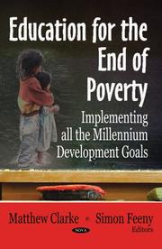 Cover of: Education for the End of Poverty: Implementing All the Millennium Development Goals