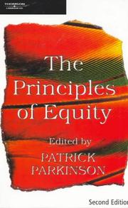 Cover of: The principles of equity | 