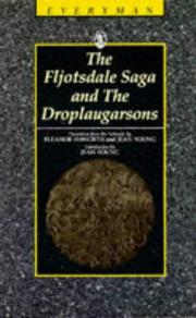 The Fljotsdale Saga and The Droplaugarsons by Jean Young