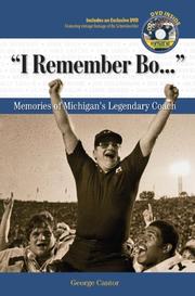 Cover of: I Remember Bo: Memories of Michigan's Legendary Coach with CD