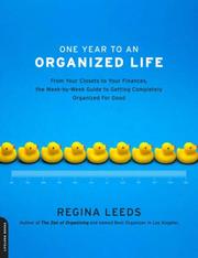 One year to an organized life by Regina Leeds