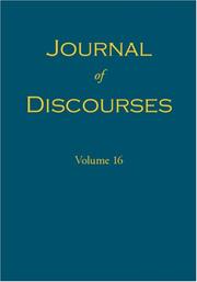 Cover of: Journal of Discourses | 