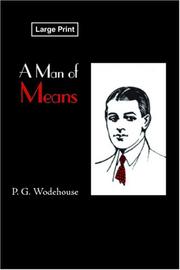 Cover of: A Man of Means | P. G. Wodehouse