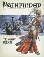 Cover of: Rise of the Runelords Pathfinder Adventure Path: The Skinsaw Murders