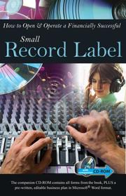 Cover of: How to Open & Operate a Financially Successful Small Record Label by Atlantic Publishing Company