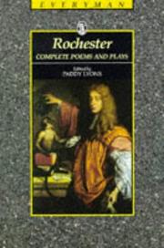 Cover of: Rochester: Complete Poems and Plays (Everyman's Library (Paper))