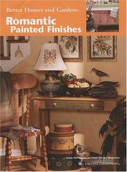 Cover of: Romantic Painted Finishes (Leisure Arts #22527) by Better Homes and Gardens