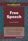 Cover of: Free Speech