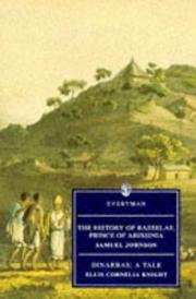 Cover of: The History of Rasselas, Prince of Abissinia/Dinarbas; A Tale by Samuel Johnson undifferentiated, Ellis Cornelia Knight