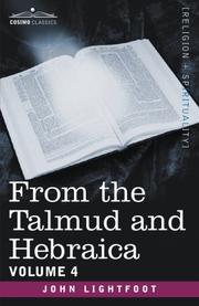 Cover of: From the Talmud and Hebraica, Volume 4