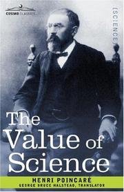 Cover of: The Value of Science by Henri Poincaré