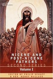 Cover of: NICENE AND POST-NICENE FATHERS: Second Series Volume I - Eusebius by Philip Schaff