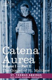 Cover of: CATENA AUREA by Thomas Aquinas