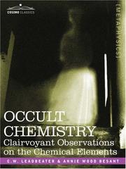 Cover of Occult Chemistry by charles webster leadbeater