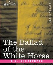 Cover of: The Ballad of the White Horse by Gilbert Keith Chesterton