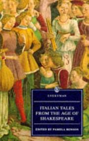 Cover of: Italian Tales from the Age of Shakespeare