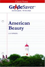 Cover of: GradeSaver(tm) ClassicNotes American Beauty