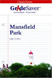 Cover of: GradeSaver(tm) ClassicNotes Mansfield Park