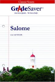 Cover of: GradeSaver(tm) ClassicNotes Salome