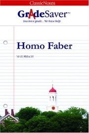 Cover of: GradeSaver(tm) ClassicNotes Homo Faber