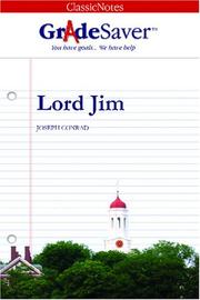 Cover of: GradeSaver(tm) ClassicNotes Lord Jim