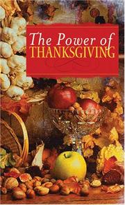 Cover of: The Power of Thanksgiving