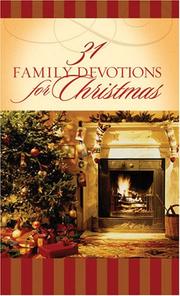 Cover of: 31 Family Devotions For Christmas