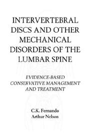 Cover of: Intervertebral Discs and Other Mechanical Disorders of the Lumbar Spine