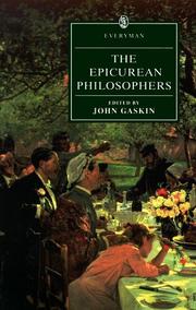 Cover of: The Epicurean Philosophers (Everyman's Library (Paper)) by C. Bailey, R. D. Hicks