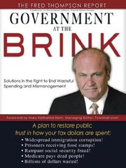 Cover of: Government at the Brink by The Fred Thompson Report