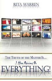 Cover of: The Truth of the Matter Is.