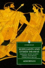 Cover of: Suppliants and other dramas