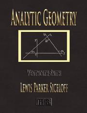 Cover of: Analytic Geometry