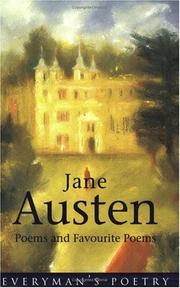Cover of: Jane Austen: poems and favourite poems