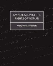 Cover of: A Vindication of the Rights of Woman by Mary Wollstonecraft